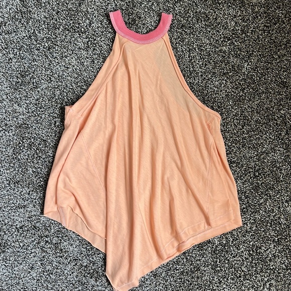 Free People Orange & Pink Flowy Tank, NWOT - Picture 7 of 7